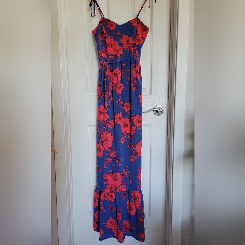 Red Floral Dress